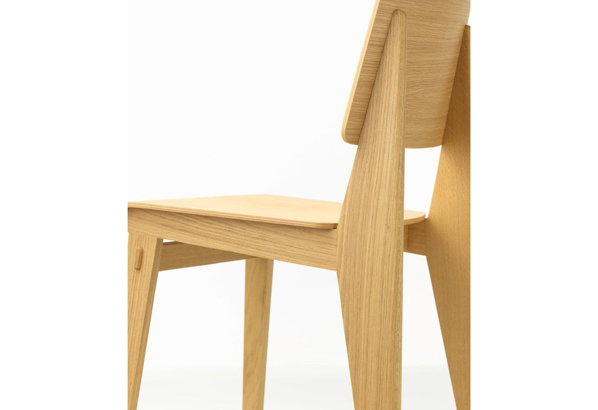 Chaise Tout Bois Chair, Jean prouvé, Vitra