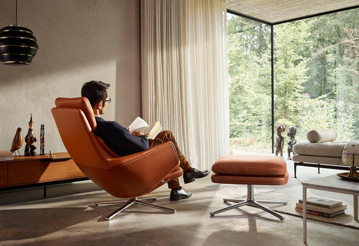 Grand Relax chair with ottoman, 2019, Antonio citterio, Vitra