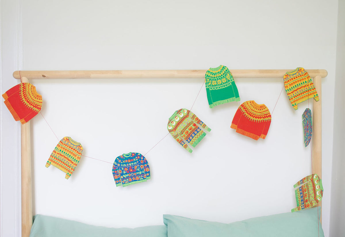 Christmas Jumpers Paper Garland, East end press