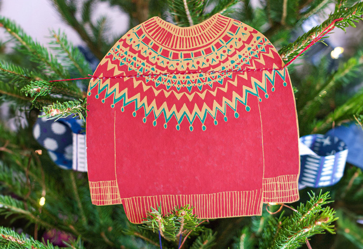 Christmas Jumpers Paper Garland, East end press