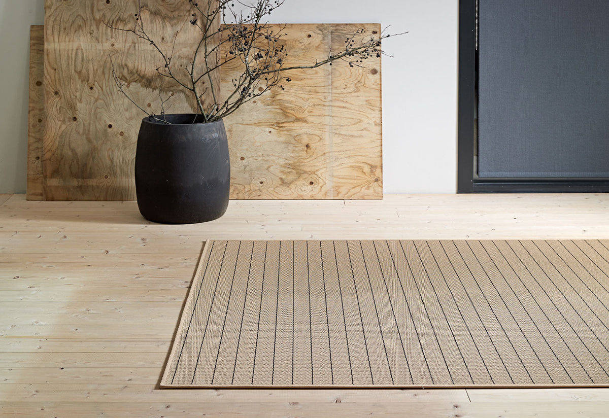 Line Rug with Backing, Ritva puotila, Woodnotes