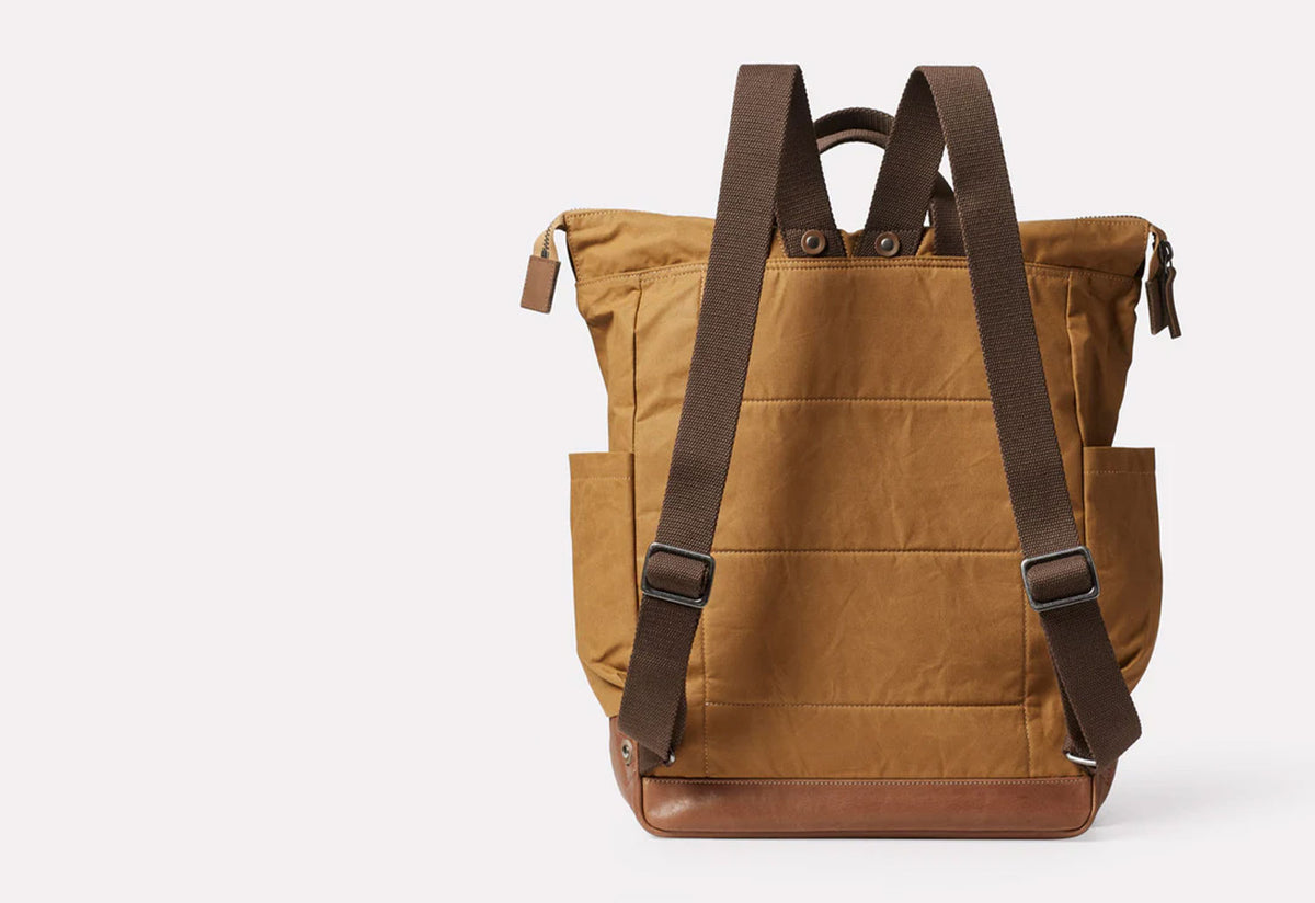 Fin Waxed Cotton Backpack, Ally capellino