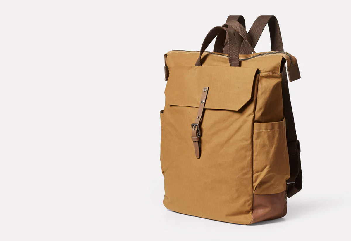 Fin Waxed Cotton Backpack, Ally capellino