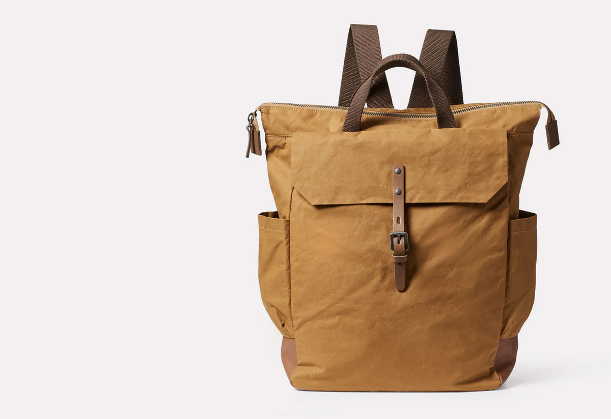Fin Waxed Cotton Backpack, Ally capellino