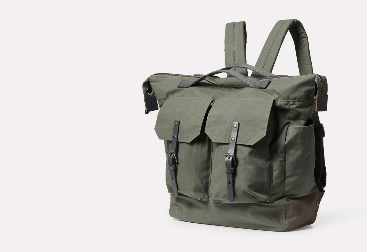 Ally Capellino Frank Waxed Cotton Backpack | twentytwentyone