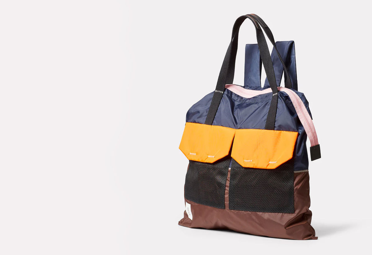 Hank Packable Zip Top Tote/Backpack, Ally capellino