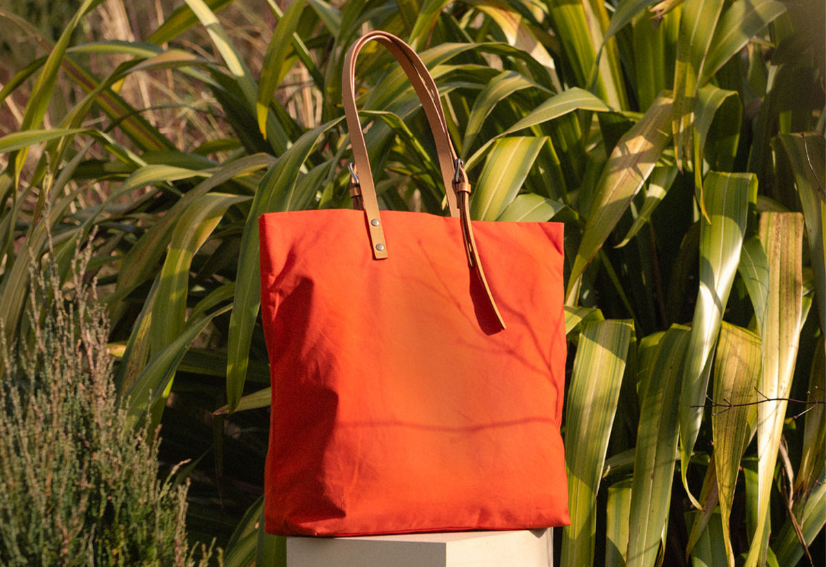 Natalie Waxed Cotton Tote, Ally capellino