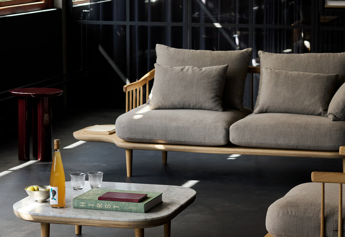 Fly Two-Seater Sofa with Table, Space copenhagen, Andtradition