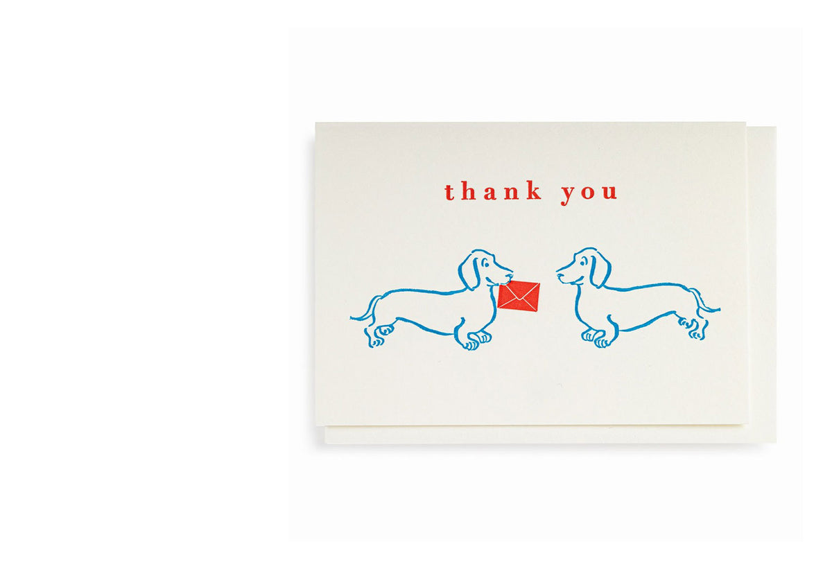 Dachshund Thank You Card, Archivist gallery