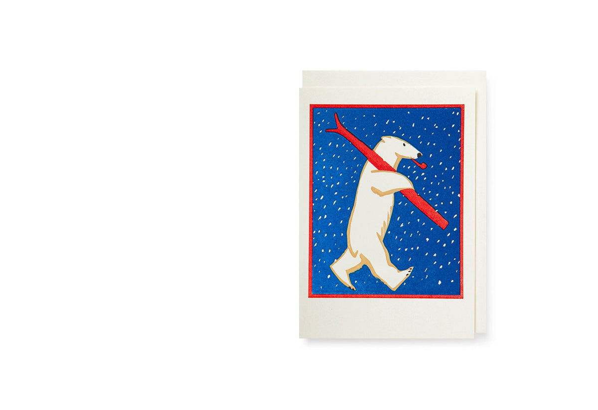 Skiing Polar Bear Card Set, Archivist gallery