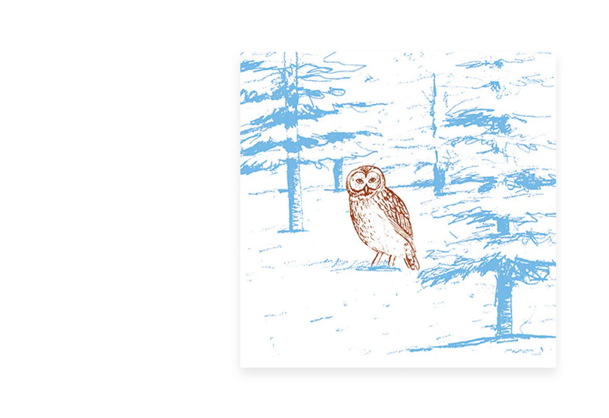 Forest Owl Card, Artpress