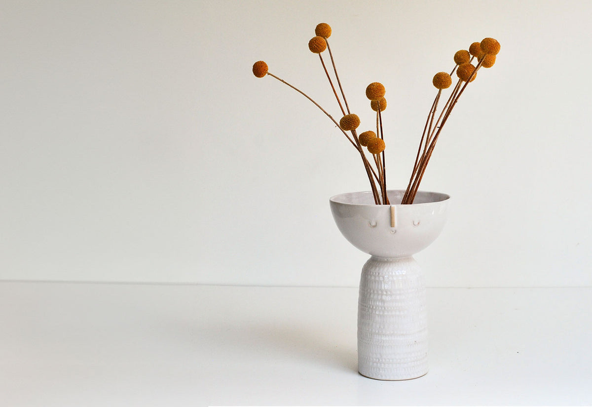 Yoko Bowl Head Lady Flower Vase, Stella baggot, Atelier stella