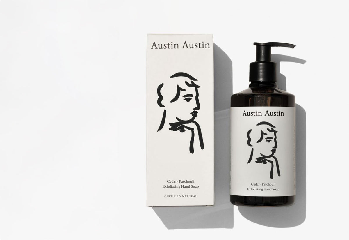 Cedar + Patchouli Exfoliating Hand Soap, Austin austin