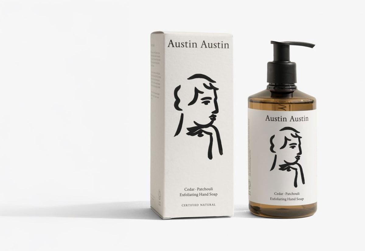 Cedar + Patchouli Exfoliating Hand Soap, Austin austin