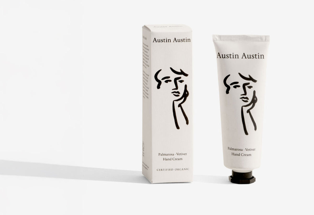 Palmarosa + Vetiver Hand Cream Tube, Austin austin