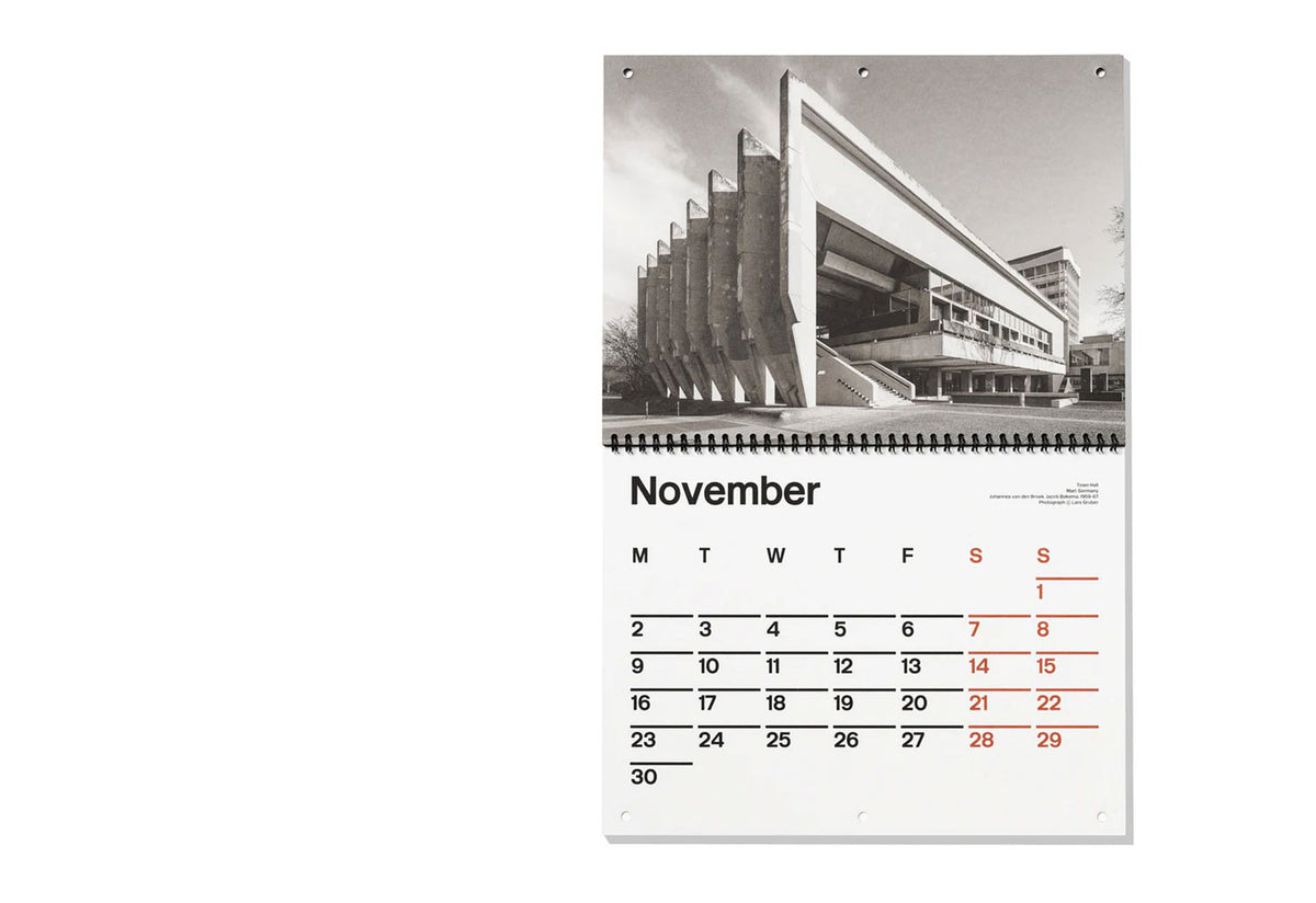 Brutalist Calendar 2026, Blue crow media