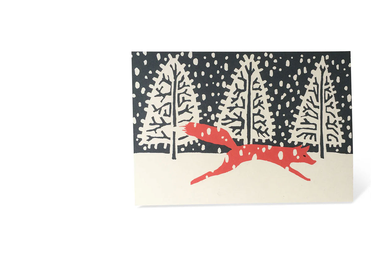 Fox in Winter Card Set, Cambridge imprint
