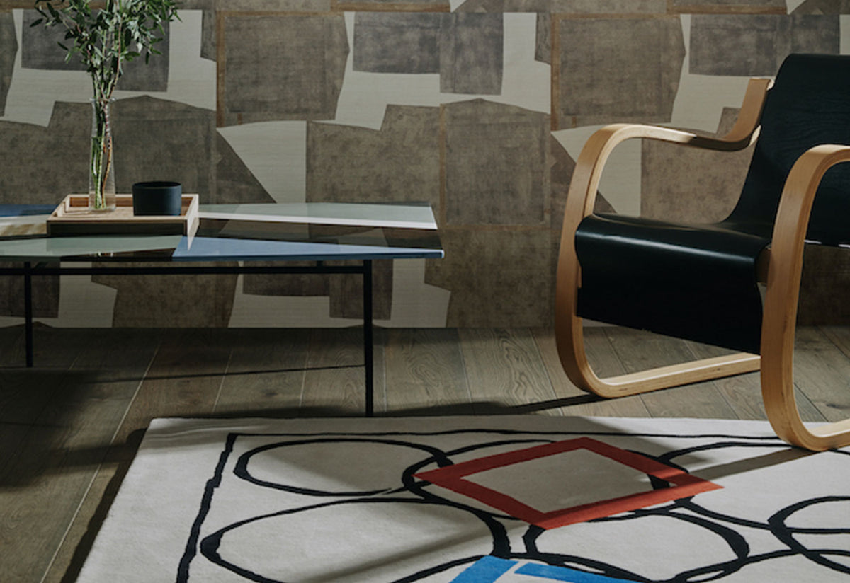 Squares in Orbit Rug, Sandra blow, Christopher farr