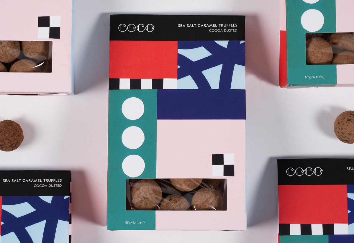 Sea Salt Caramel Truffles, Coco chocolatier