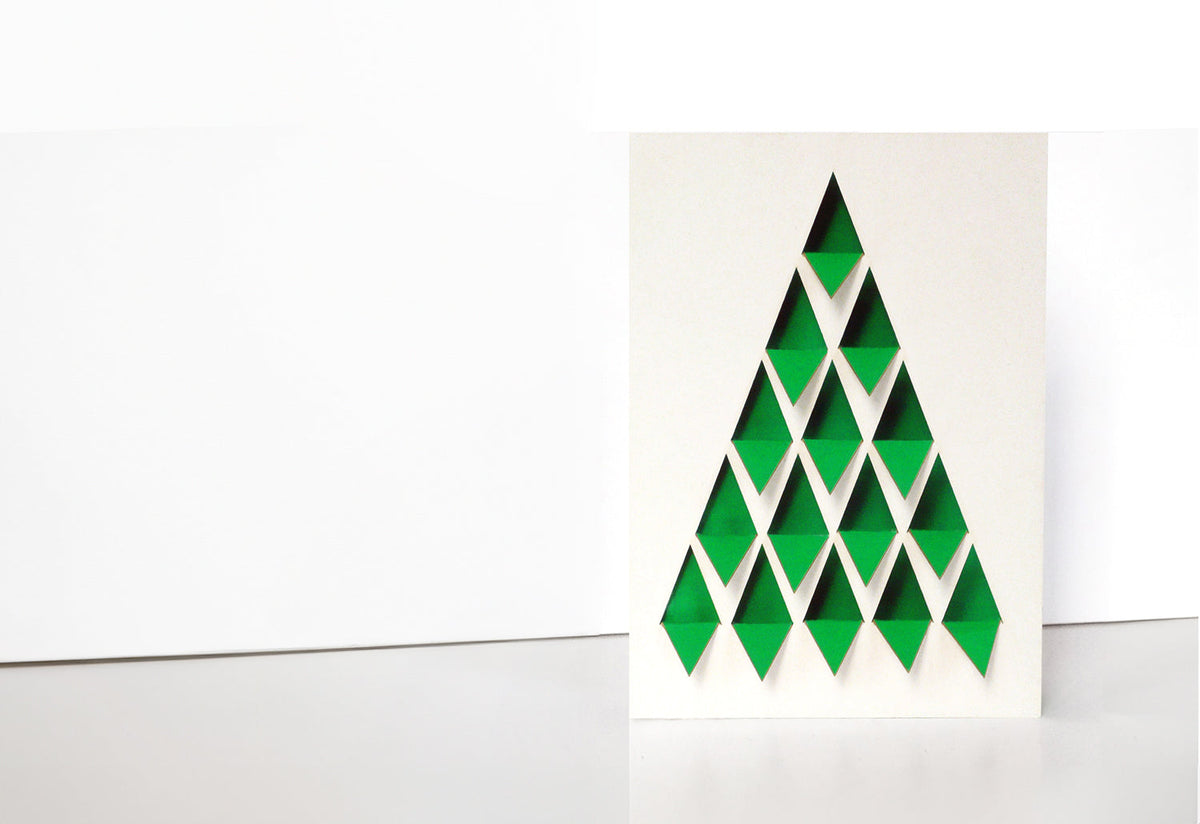 Green Fir Tree Card, Cut and make