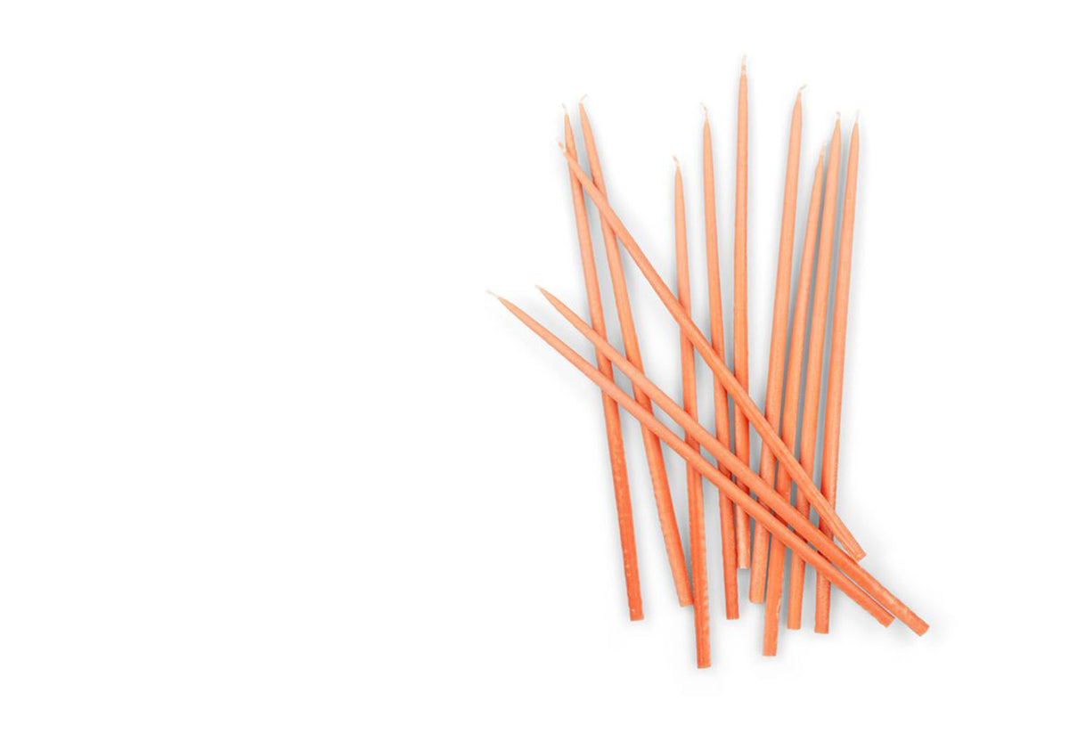 Thin Taper Candles Set, British colour standard