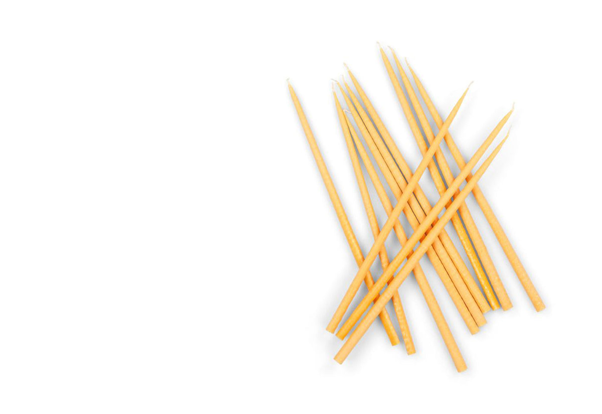 Thin Taper Candles Set, British colour standard