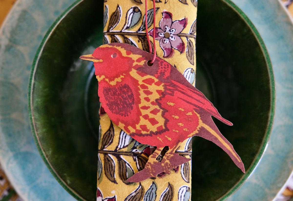 Robin Wooden Ornament, East end press