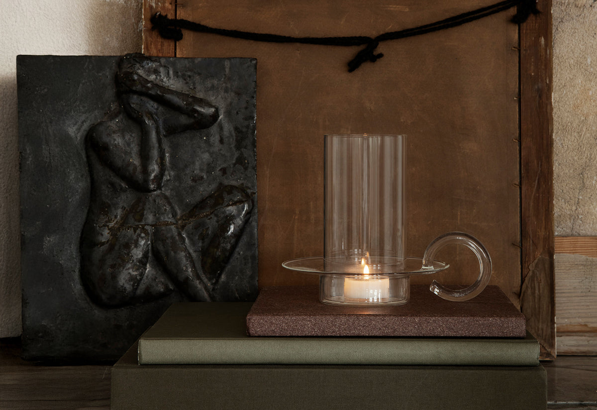 Luce Glass Candleholder, Ferm living
