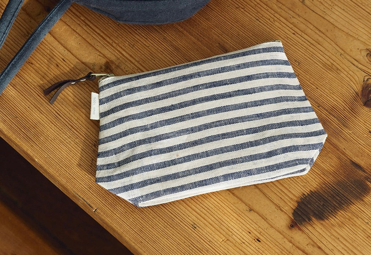 Chris Pouch | Navy and White, Fog linen, Fog linen