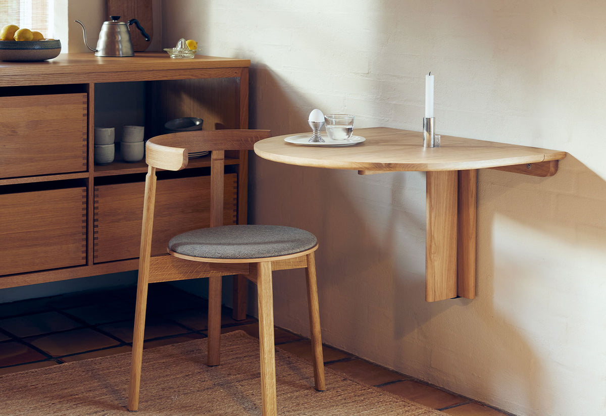 Trefoil Folding Wall Table, Herman studio, Form and refine