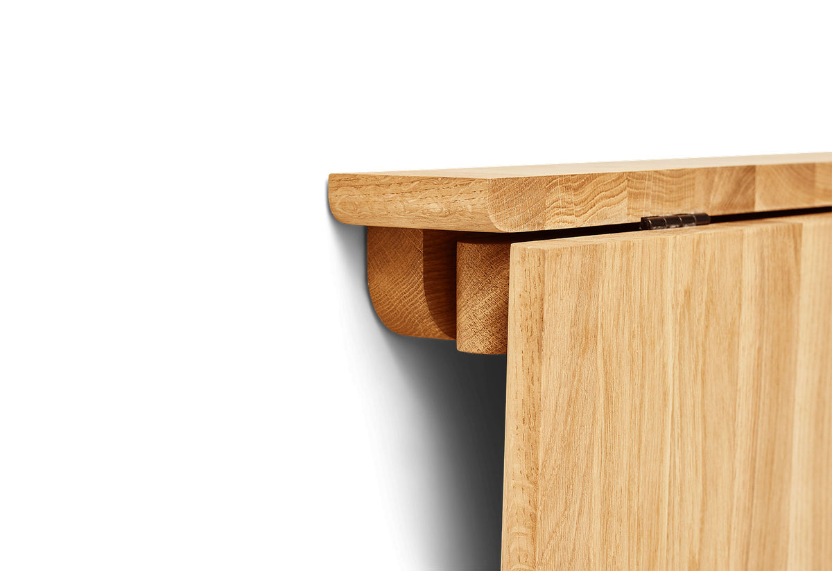 Trefoil Folding Wall Table, Herman studio, Form and refine