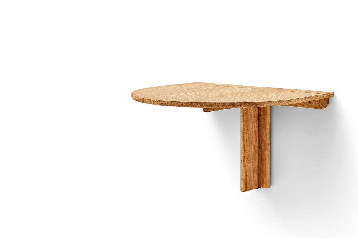 Trefoil Folding Wall Table, Herman studio, Form and refine