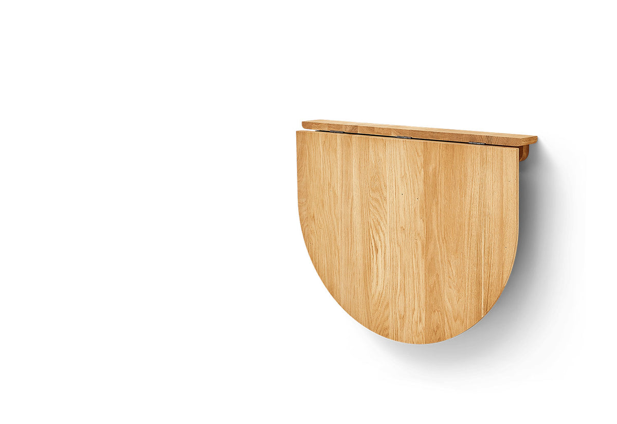 Trefoil Folding Wall Table, Herman studio, Form and refine