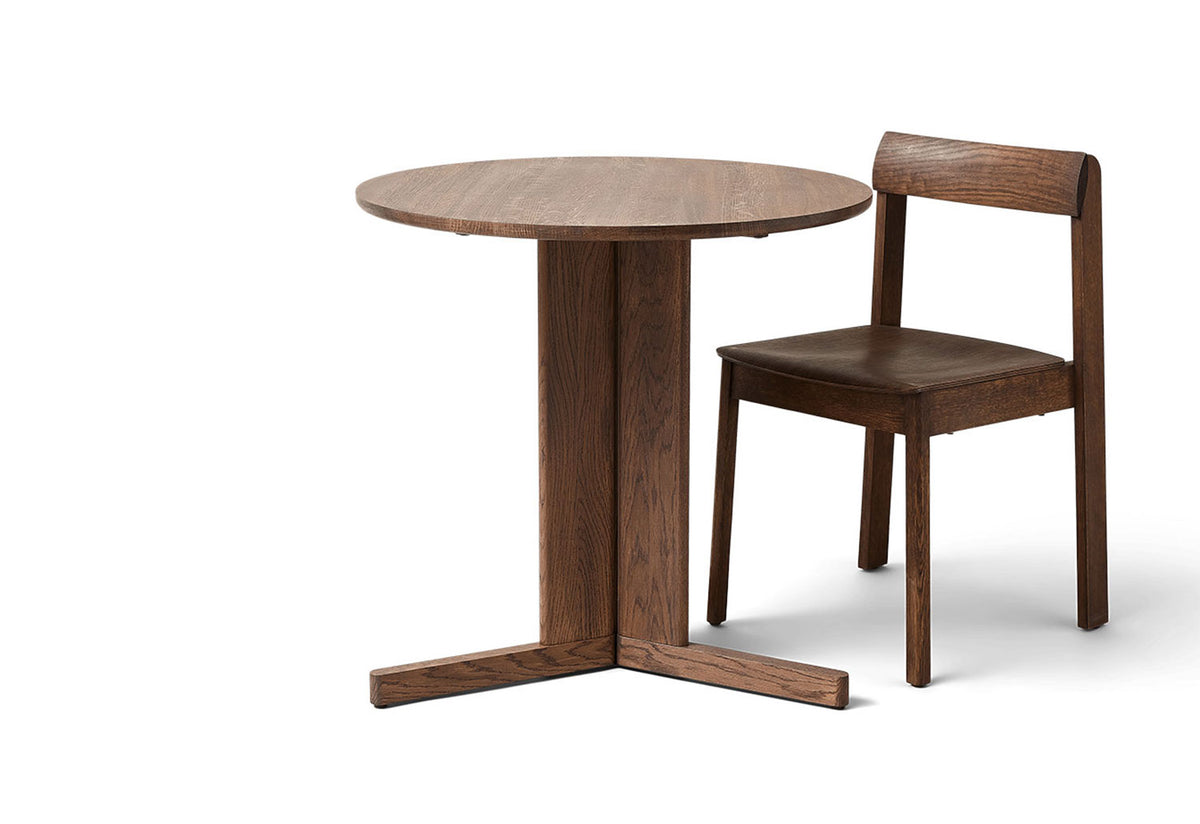 Trefoil Round Table 3 Legs, Herman studio, Form and refine