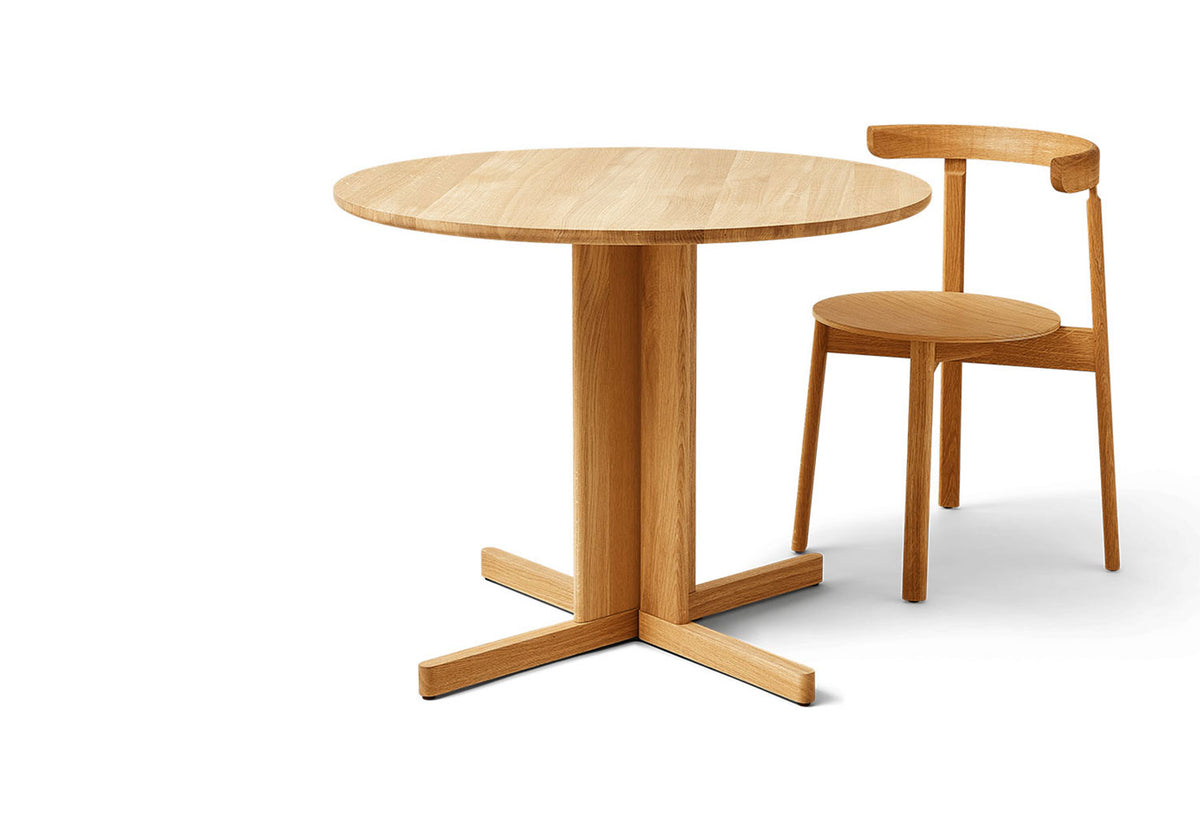 Trefoil Round Table, Herman studio, Form and refine