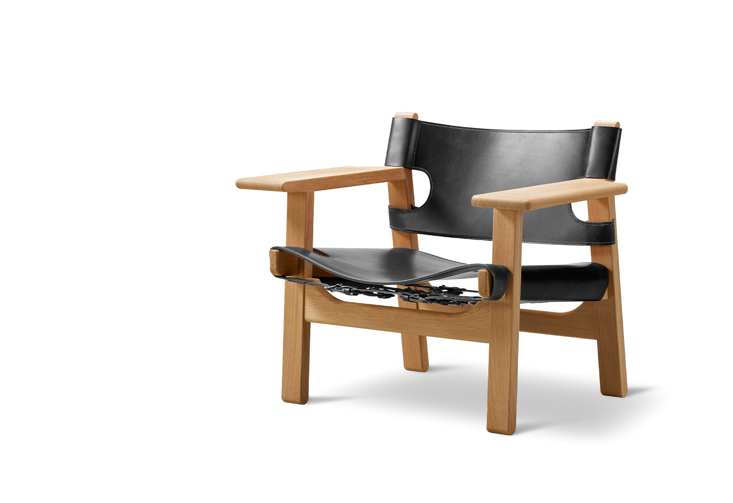 Fredericia Borge Mogensen 2209 BLACK ① FREDERICIA Borge Mogensen 2209 Danish Sofa Black Leather 3103