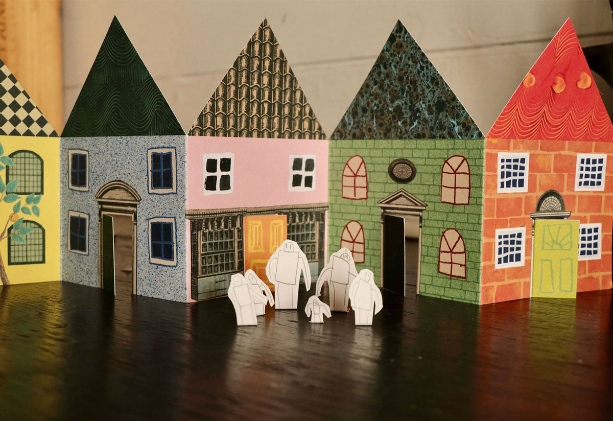 House Concertina Card, Hadley paper goods