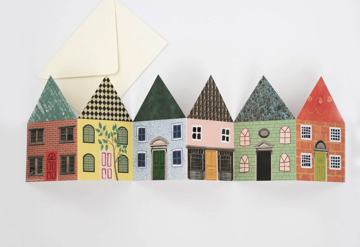 House Concertina Card, Hadley paper goods