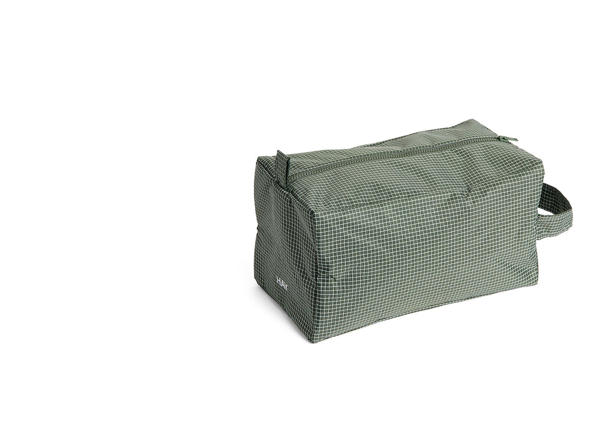Grid Wash Bag, Hay