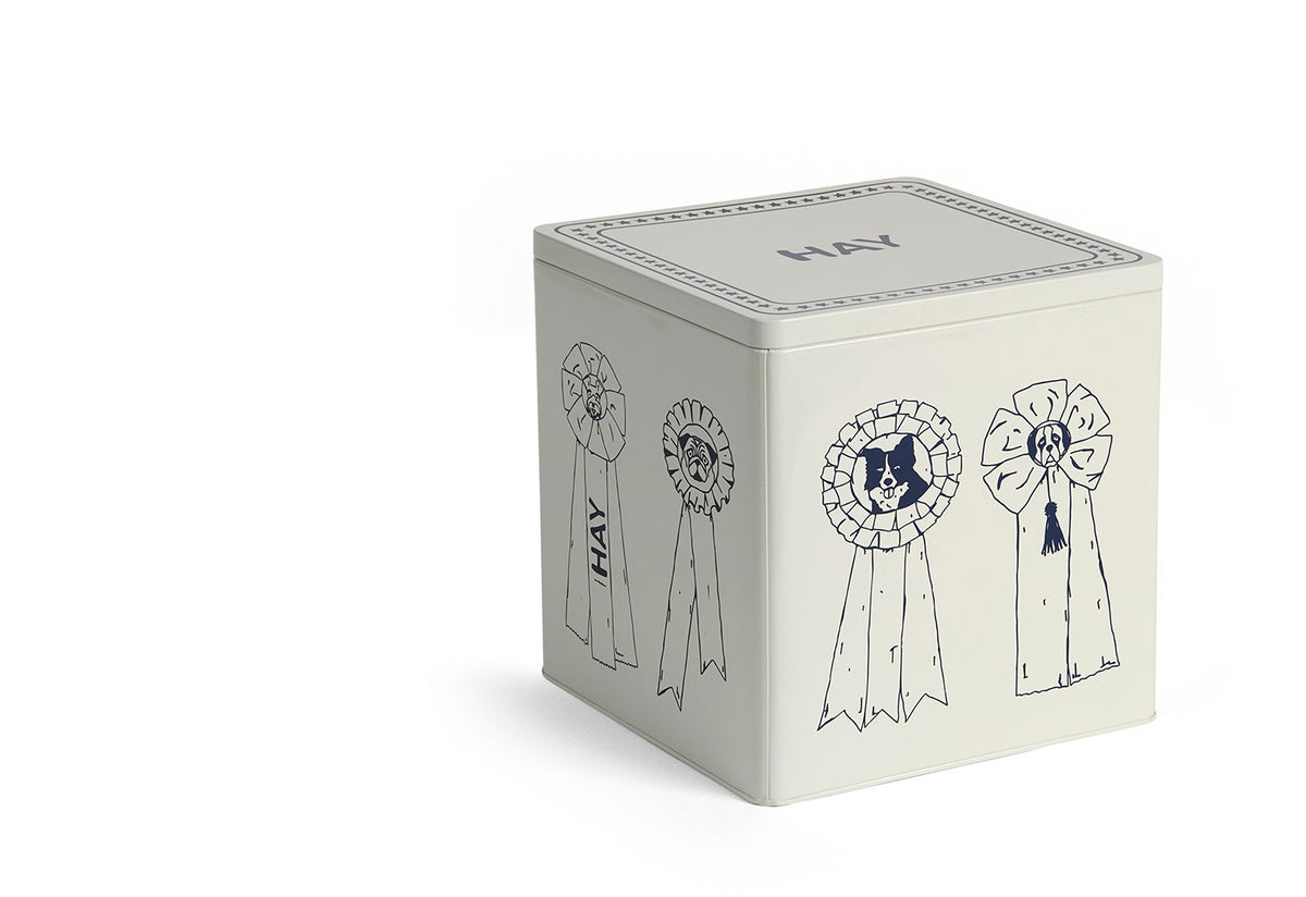 Dog Food Storage Tin, Holly golightly, Hay
