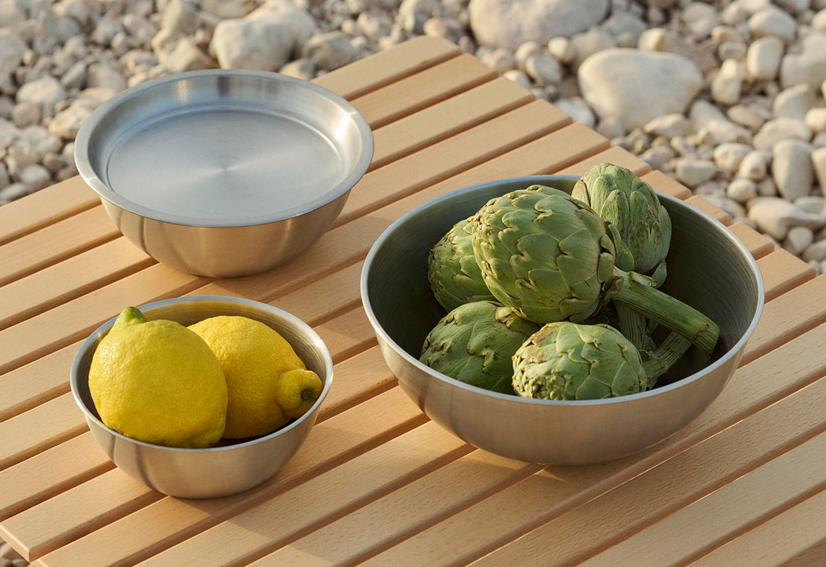 Outdoor Market Steel Bowl with Lid, Jasper morrison shop, Hay