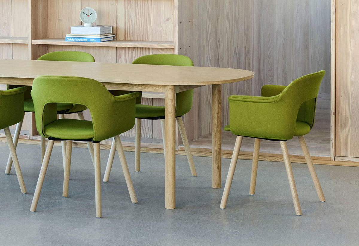 Layout Armchair | Wood Base, Julien renault, Hay