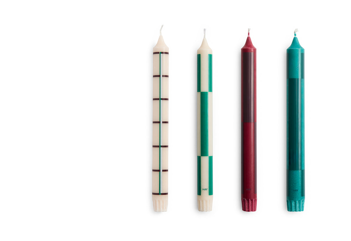 Pattern Candle Set, Hay