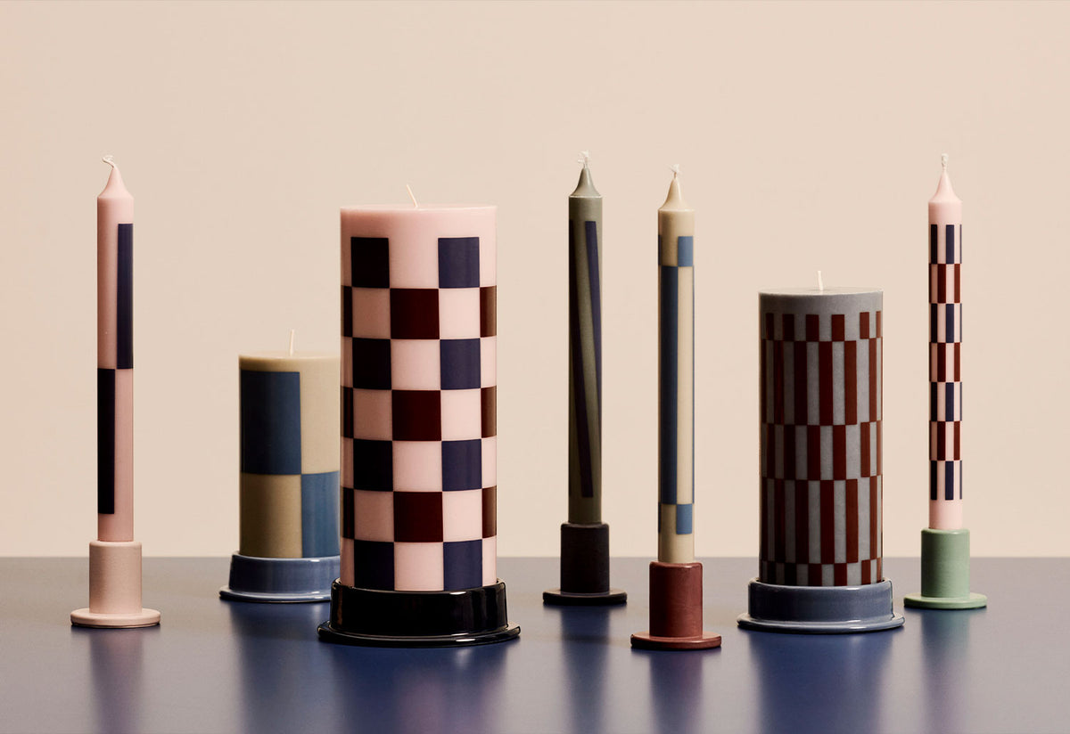 Pattern Candle Set, Hay