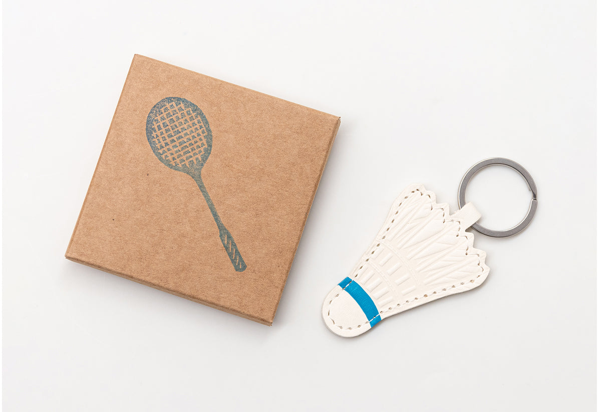 Badminton Shuttlecock Leather Keyring, Herr pong berlin