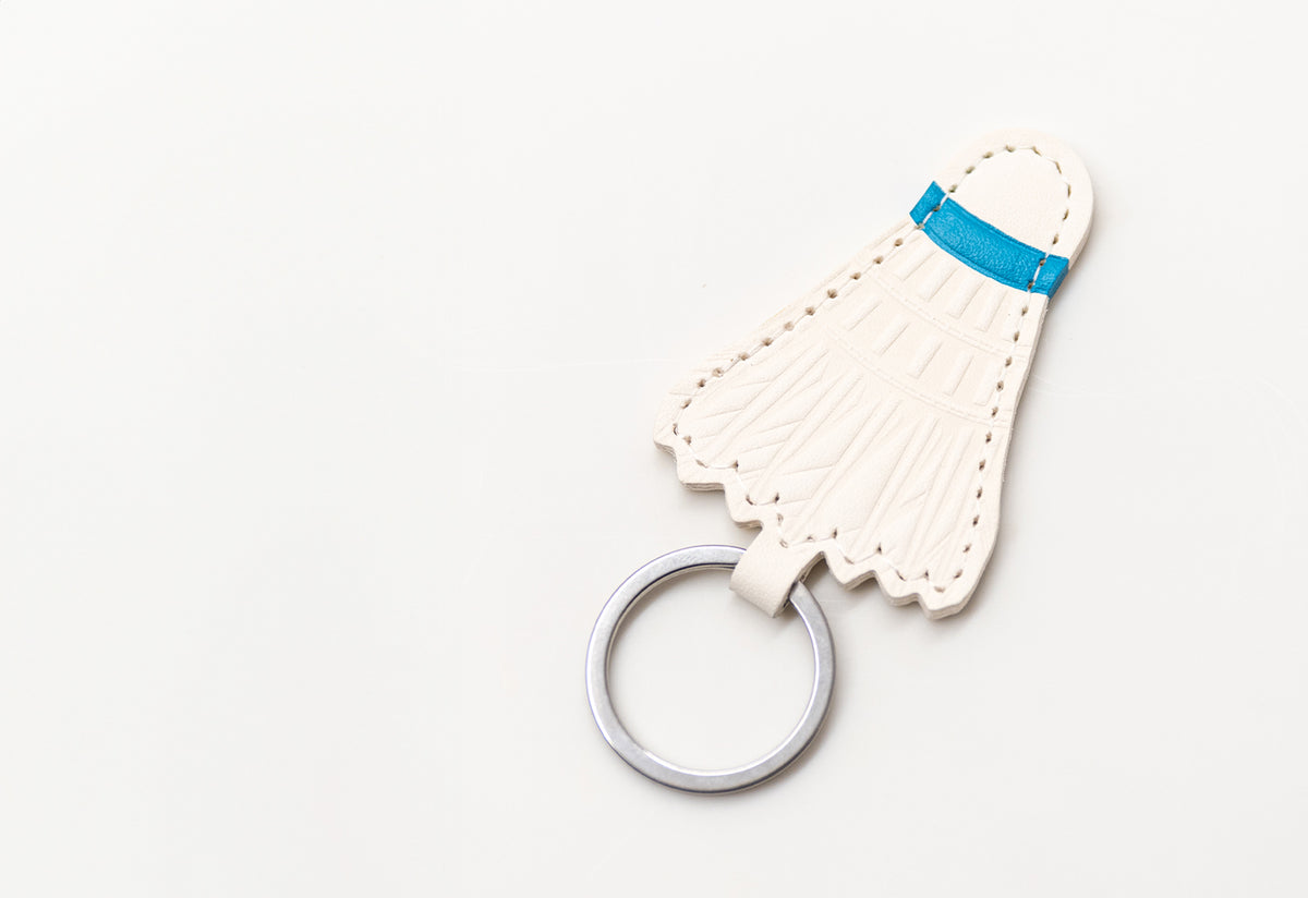 Badminton Shuttlecock Leather Keyring, Herr pong berlin