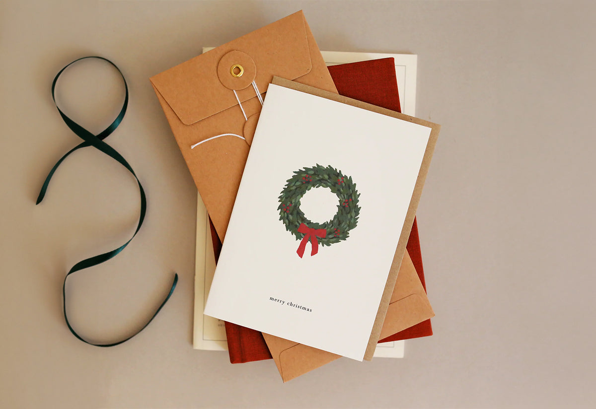 Christmas Wreath Card, Kartotek