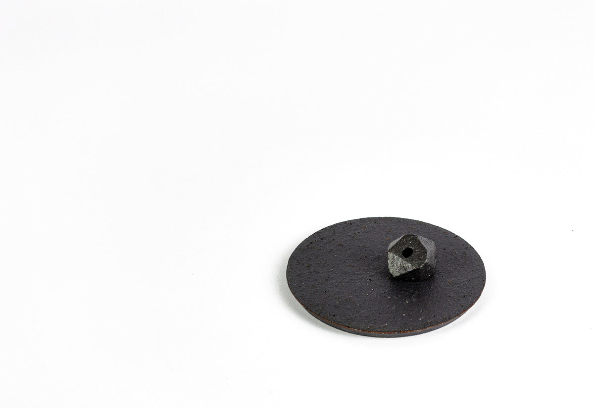 Kawara Ceramic Incense Holder Round, Kenkawai