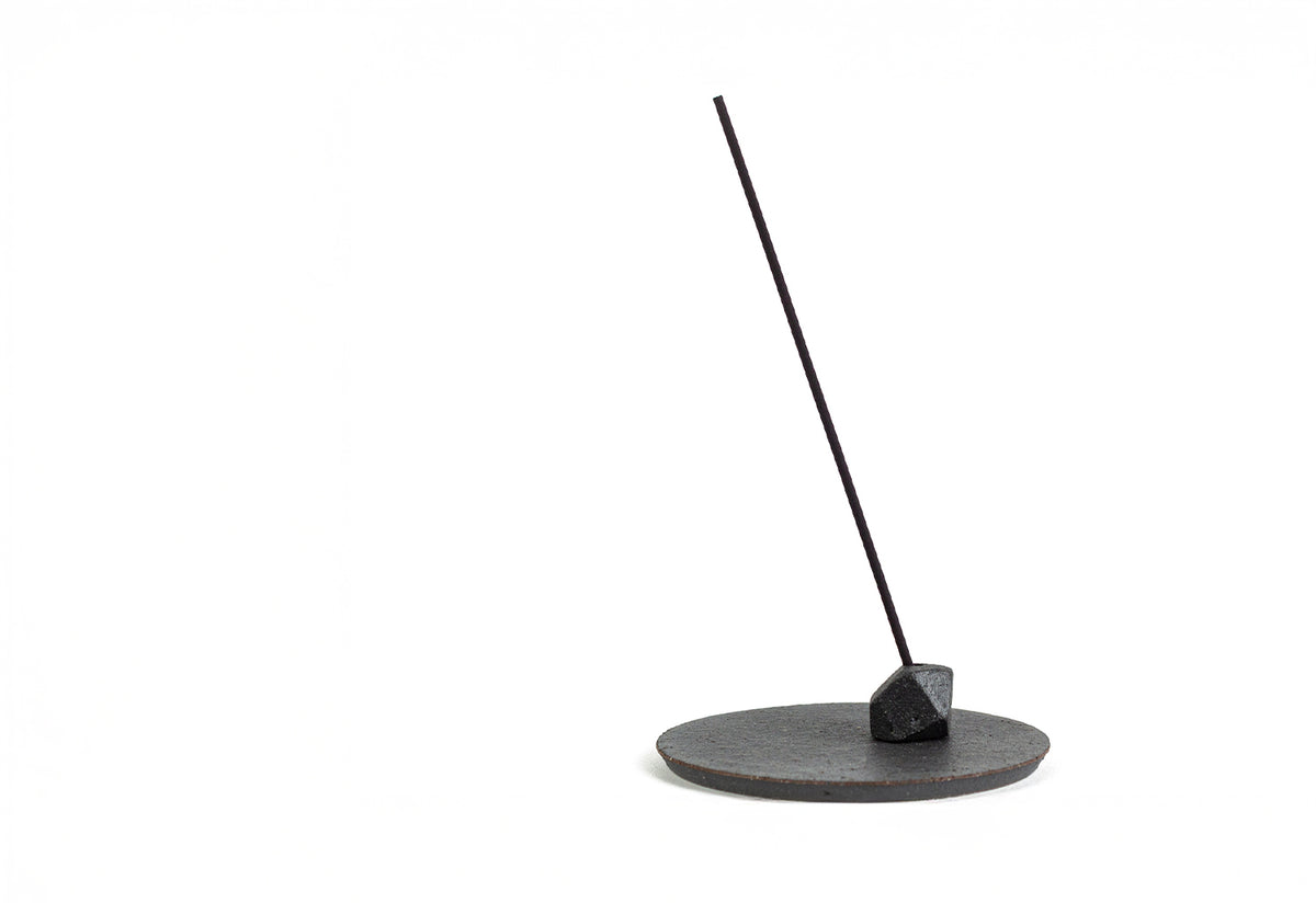 Kawara Ceramic Incense Holder Round, Kenkawai