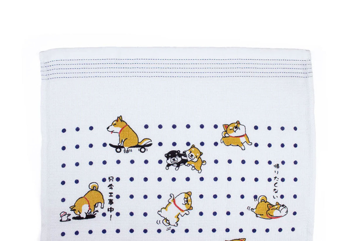 Tenugui Towel | Nuno Shiba Dog, Kenkawai